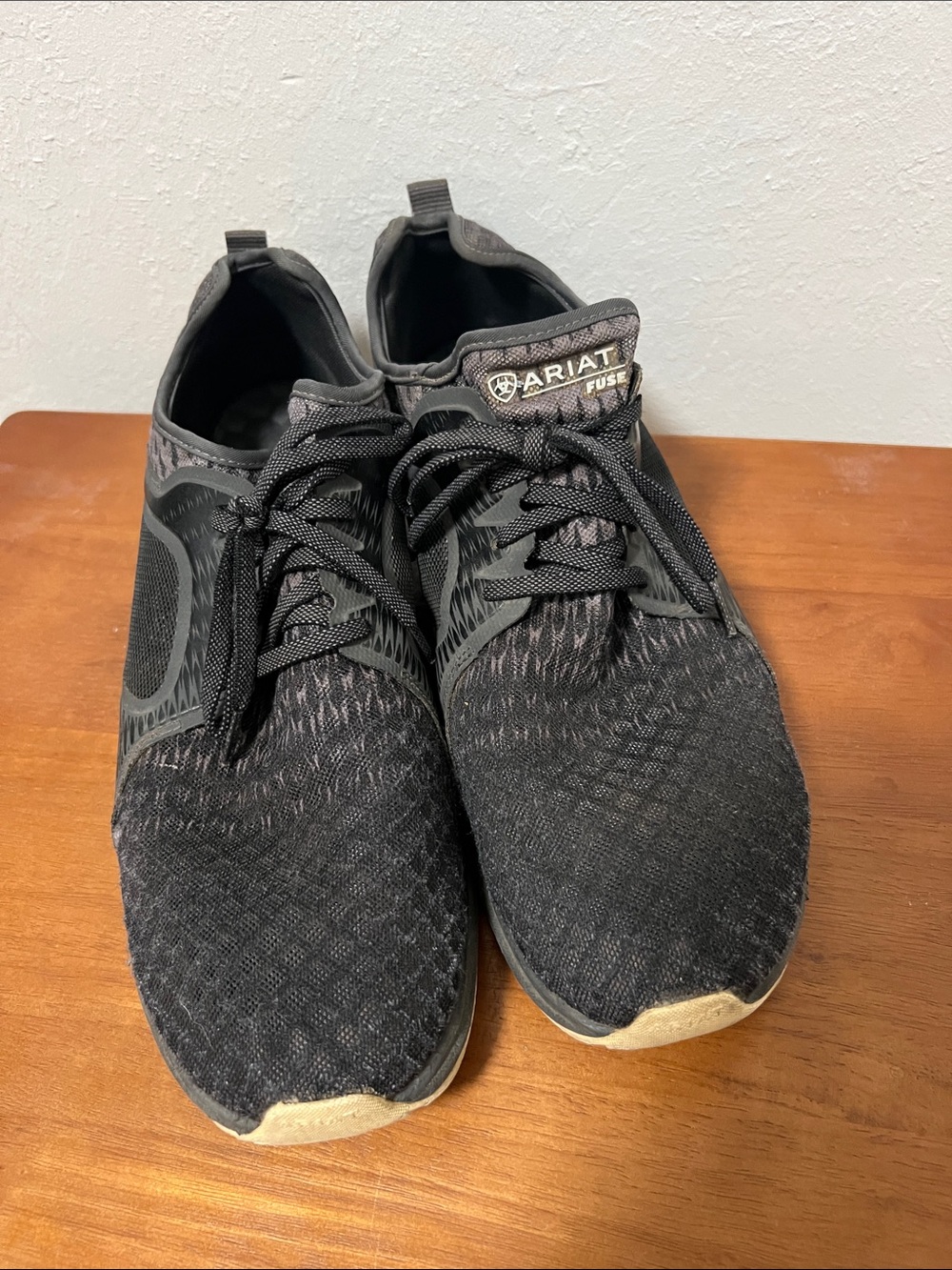 Ariat Men’s Black Knit Fuse Lace-Up Sneakers